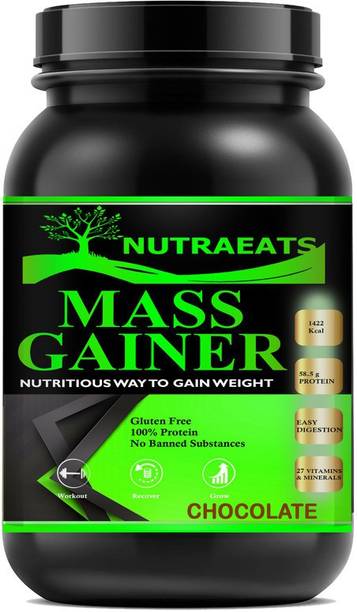 NutraEats Mass Gainer++ Weight Gainers/Mass Gainers (Chocolate) MW858 Weight Gainers/Mass Gainers