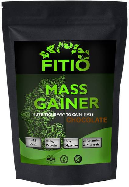 FITIO Real Mass Gainer Weight Gainers/Mass Gainers (Chocolate) MW728 Pro Weight Gainers/Mass Gainers