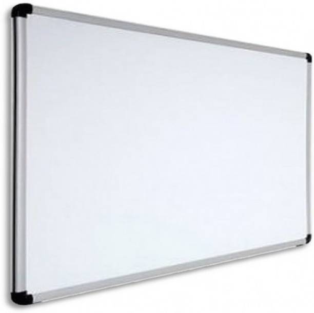 GNE Non Magnetic Melamine Whiteboard 2X2 ft one Side White Marker and Reverse Side Chalk Board Surface Whiteboards