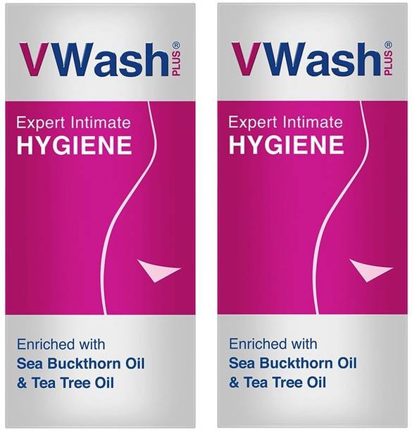 vwash expert intimate hygine pH 3.5^ enriched with sea buckthorn oil & tea tree oil (100ml*2) Intimate Wash