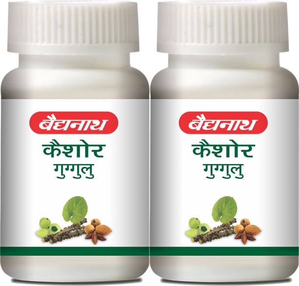 Baidyanath Kaishore Guggulu- An Ayurvedic Formulae | Regulate Uric Acid Levels and Supports comfortable movement of the joints and muscles | Improve metabolism, Digestion and Remove Toxins from the Body | Pack of 2