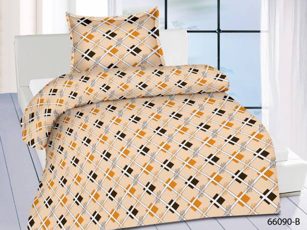 Mafatlal 144 TC Cotton Single Checkered Bedsheet