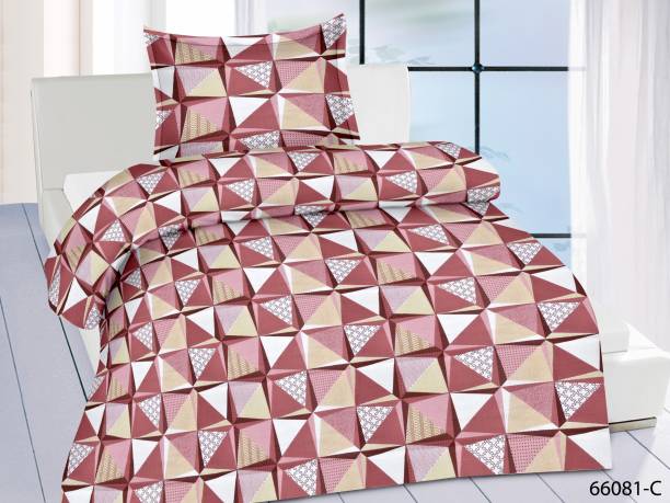 Mafatlal 144 TC Cotton Single Geometric Bedsheet