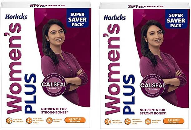 HORLICKS Women's Plus Calseal 400 Gram Pack of 2 Refill