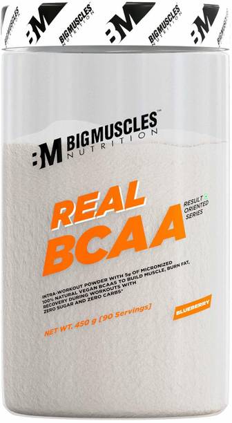 BIGMUSCLES NUTRITION Real BCAA [90 Servings] -100% Micronized Vegan, Muscle Recovery & Endurance BCAA BCAA
