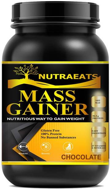 NutraEats Mass Gainer++ Weight Gainers/Mass Gainers (Chocolate) MW839 Premium Weight Gainers/Mass Gainers