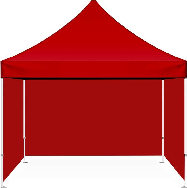 seven star decor Waterproof Foldable Canopy Tent|Covered & Adjustable Tent| Red -10 X 10 Ft Fabric Gazebo