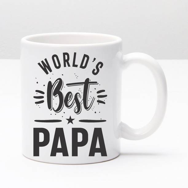 JAIPURART World's Best Papa Best Gift For Dad Birthday, Anniversary, Father's Day Ceramic Coffee Mug