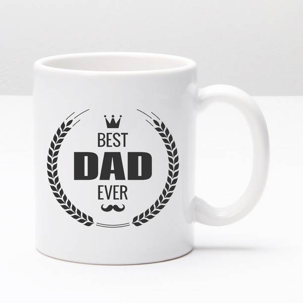 JAIPURART Best Dad Ever Best Gift For Father on Birthday, Anniversary, Father's Day etc. Ceramic Coffee Mug
