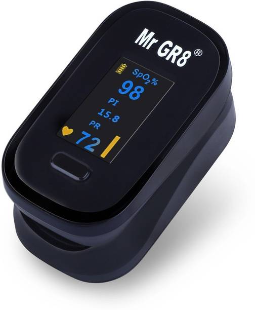 MR GR8 FINGER PULSE OXIMETER PO-02 + OLED Digital Finger Pulse Oximeter Spo2 Blood Oxygen Monitor Arterial Saturation Monitor With Pulse Rate Monitor Heart Rate Monitor & Perfusion Index Medical Health Monitoring Device with Automatic Shutdown Fintertip Pulse Oximeter Pulse Oximeter Pulse Oximeter