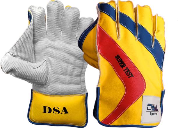 D.S.A SPORTS SUPER TEST YELLOW Wicket Keeping Gloves