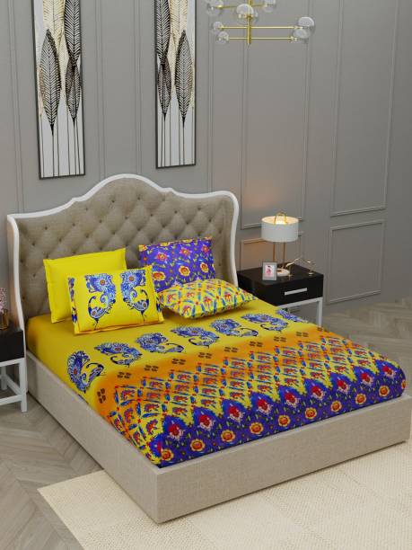 Bombay Dyeing 300 TC Cotton King Floral Bedsheet