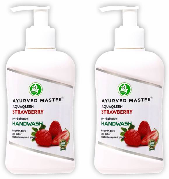 AYURVED MASTER Liquid Skincare Strawberry Bottle Hand Wash Bottle