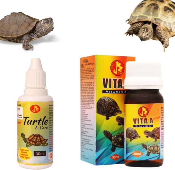 Pet Care International (PCI) Combo Vita A (30ml) and Turtle I-Care (30ml) || Provide Essential Vitamins & Minerals for Healthy Turtle Healthcare Pet Health Supplements