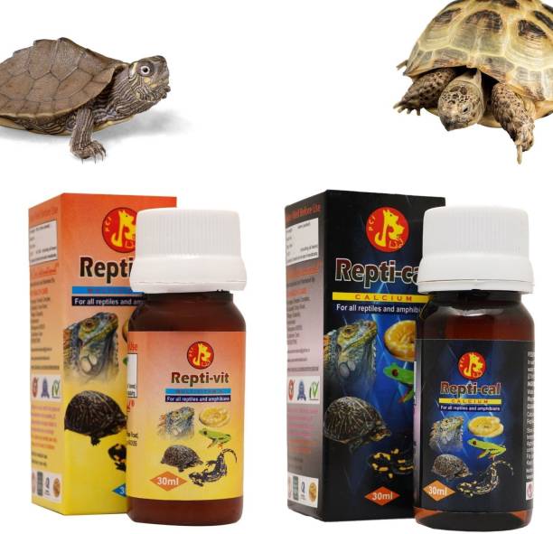 Pet Care International (PCI) Combo Repti Vit (30ml) and Repti Cal (30ml) || Provide Essential Vitamins & Minerals for Healthy Turtle Healthcare Pet Health Supplements