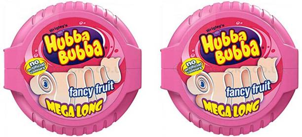 Wrigleys Hubba Bubba Fancy Fruit Mega Long Chewing Gum [MADE IN USA] Fruit Chewing Gum