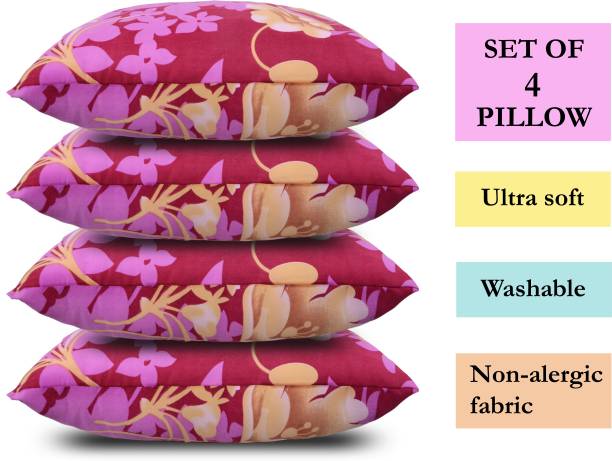corious Microfibre Abstract Sleeping Pillow Pack of 4