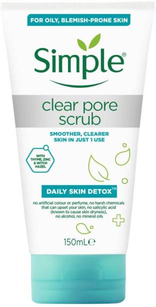 Simple Daily Skin Detox Clear Pore Facial  Scrub