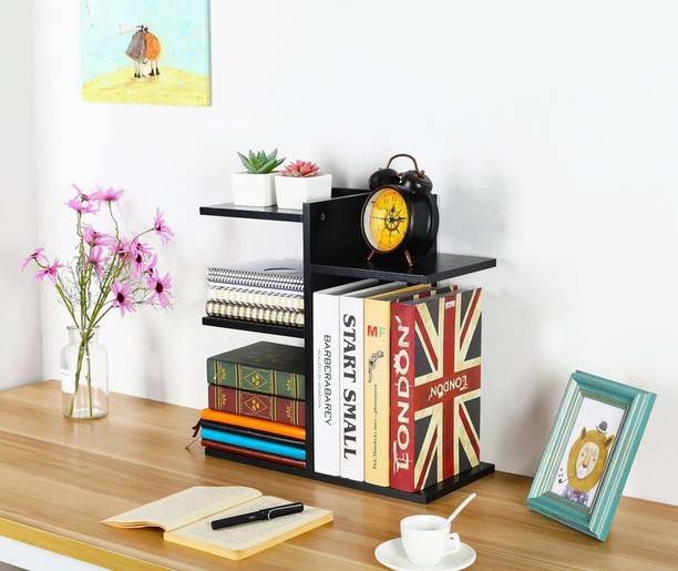 UniAart Engineered Wood Open Book Shelf