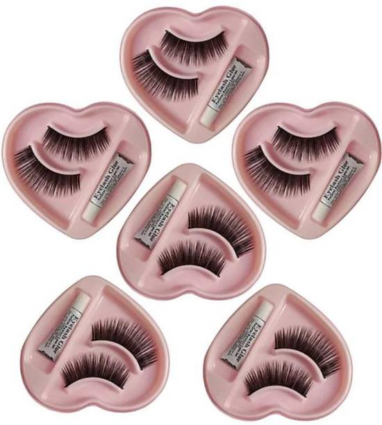 vinkana 6 eyelash with gum inside