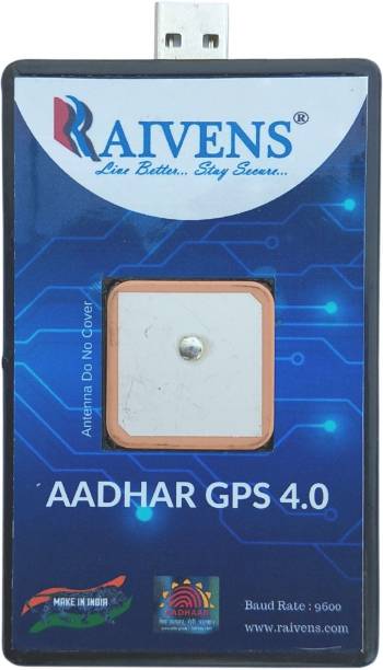 RAIVENS Adhar GPS Tracker for Aadhar Center | Aadhar GPS | USB GPS | USB GPS Receiver with USB Cable (GPS-1.5 Meter Cable) GPS Device