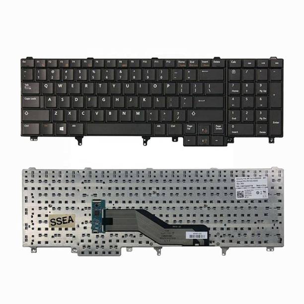 WISTAR Laptop Keyboard Compatible for Dell Latitude E5530 E6520 E6530 Series Laptop Keyboard Replacement Key