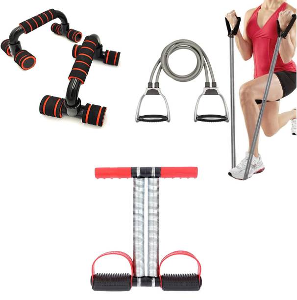 LIVOX Tummy Trimmer with Push UP Bar And Toning Tube For Good Fitness एब व्यायाम करने वाला