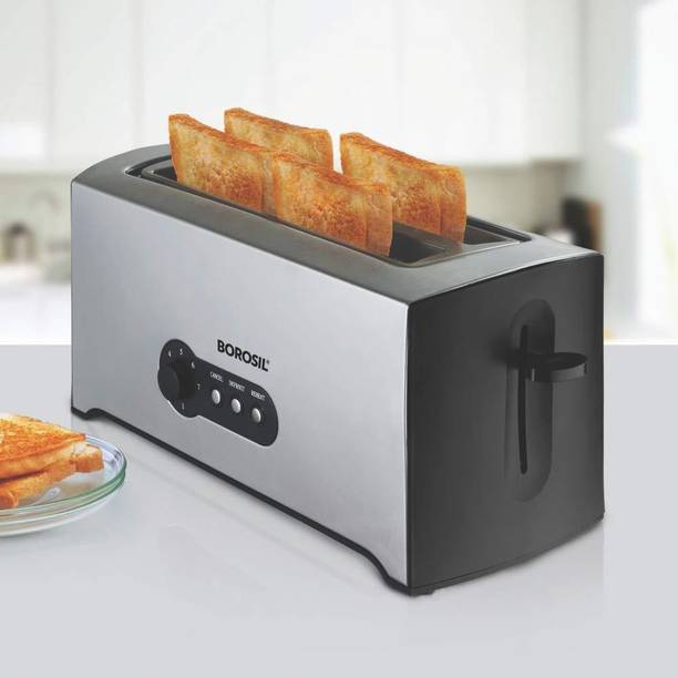 BOROSIL 4 Slice Pop-Up Toaster 1500 W Pop Up Toaster