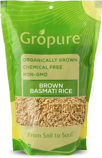 Gropure Organic Brown Rice Brown Long Grain Rice (Long Grain, Steam)