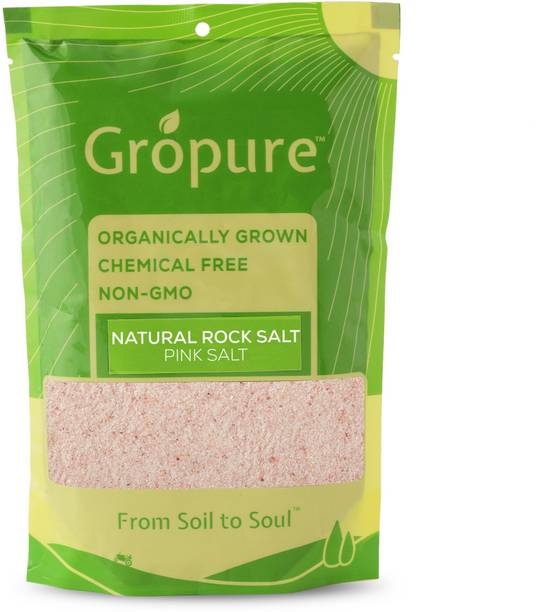 Gropure Organic Natural Rock Salt Powder (Pink Salt) Rock Salt