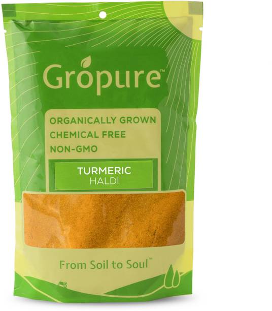 Gropure Organic Turmeric Powder (Haldi), High Curcumin, Pure & Unadulterated