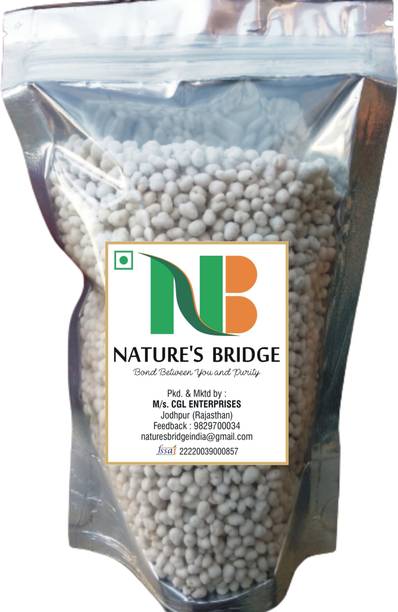 Nature's Bridge Moi Tilli Prasad Dana with inside sesame seed Sweet Makhana Ram Dana Sugar Balls - 400 Gm Sugar