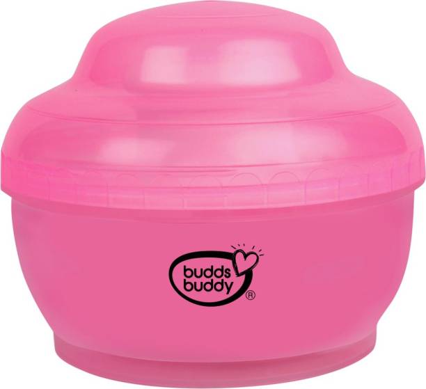 Buddsbuddy BPA Free Popo Baby Powder Puff With Storage Powder Case,