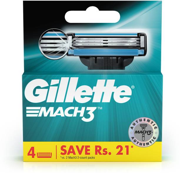 Gillette Mach3 Cartridges with Indicatior Lubrication Strip