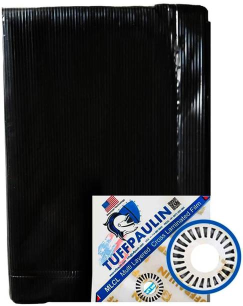 TUFFPAULIN 15FTX15FT-120GSM-BLACK Tarpaulin Tent - For Truck body, Car, Bike, Grain Covers, Pond Liners, Poultry Curtains,