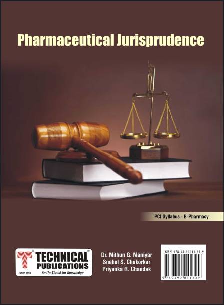 Pharmaceutical Jurisprudence for B. PHARMACY - PCI SYLLABUS – textbook