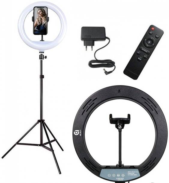 ADZOY PREMIUM Ring Light 12" (30cm) with 6.9 feet tripod Stand with mobile phone clip ,30W Dimmable LED Ring Light with Remote Control and Touch Key Ring Flash