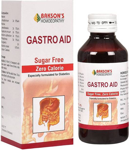 Bakson's Homoeopathy Gastro Aid (Sugar Free) Syrup