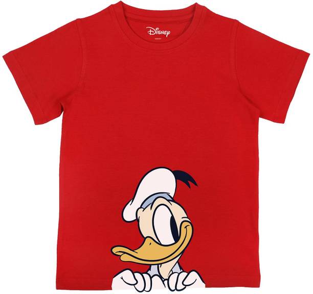 Mickey Mouse Family Boys Graphic Print Pure Cotton Regular T Shirt