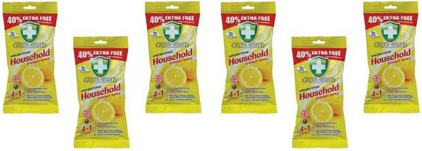 green shield Anti Bacterial Household Surface Wipes - 420 Count