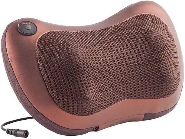 melonit Car Massager Massager Car- & -Home- Massager -Pillow- 100-240V -Infrared- Heating- Dual -Use- Car- Home- Beauty- Device- Neck- Massager (Brown) Massager