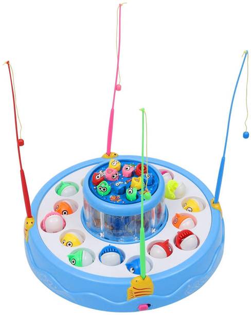 SALEOFF Musical Fish Catching Game Big with 26 Fishes, 4 Pods & 3D Lights-499