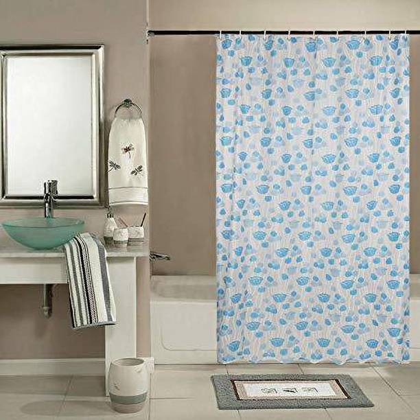 Flipkart SmartBuy 210 cm (7 ft) PVC Semi Transparent Shower Curtain Single Curtain