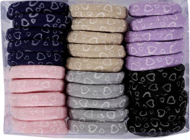 Myra Collection Hair Rubber Bands Hair Bands Elastic Rubber Bands Accessories for Girls/Women Multi Color (1 Box Have 30 Pack) Rubber Band (Multicolor) Rubber Band