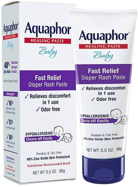 Aquaphor Baby Diaper Rash Paste Fast Relief For Troublesome Diaper Rash and Flare-ups