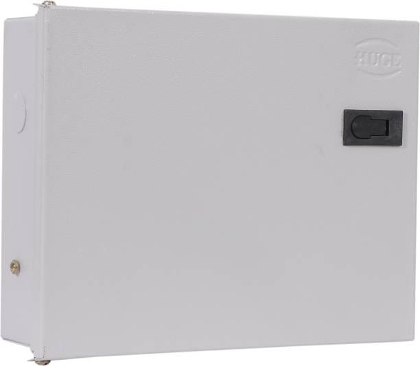 Huge 12 Way SPN MCB Box, Double Door MCB Distribution Board, Iron, Off White Distribution Board