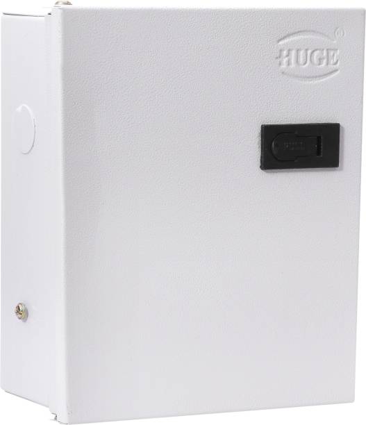 Huge 6 Way SPN MCB Box, Double Door MCB Distribution Board, Iron, Off White Distribution Board