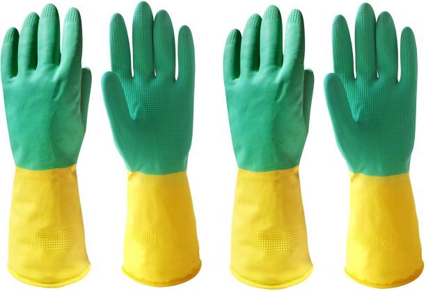 Masox Store Washable Reusable Dish Washing Bathroom Toilet Pet All Types Hand Safe Wet and Dry Glove Set