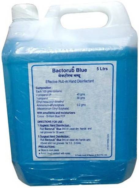 BACTORUB BACTORUB5L BLUE Hand Rub Bottle