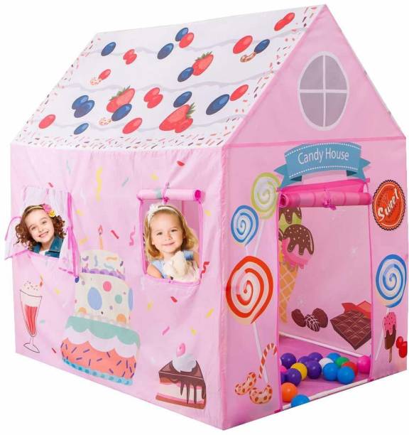 Gurukrupa International Jumbo Size Extremely Light Weight Kids Play Tent House for 3-13 Year Old Girls and Boys
